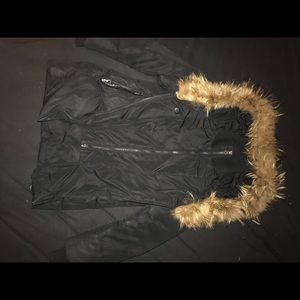 Girls fur trimmed classic Mackage